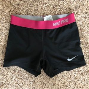 Nike Pro Black and Pink S